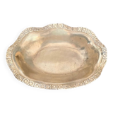 Vintage brass basket tray