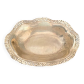 Vintage brass basket tray