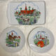 Lot of a platter and 2 cheese plates - FD Chauvigny