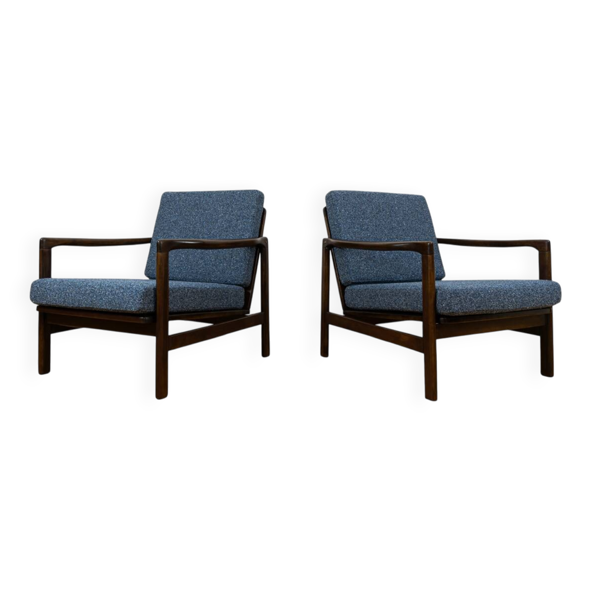 Mid Century Armchairs By Zenon Bączyk, 1960's, Set Of 2
