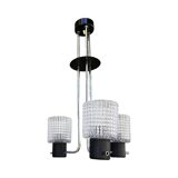 Elektroinstala Jílové pendant lamp, Czechoslovakia, 1970s, embossed glass