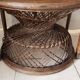 Fauteuil emmanuelle en rotin vernis