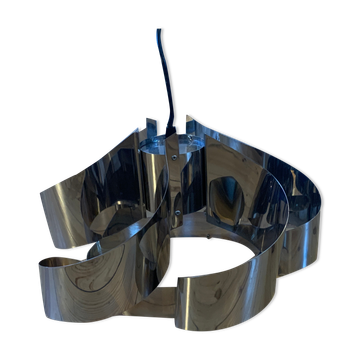 Space Age chrome metal chandelier