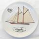 Auteuil Porcelain - Set of 6 Flat Plates - Nautical Theme