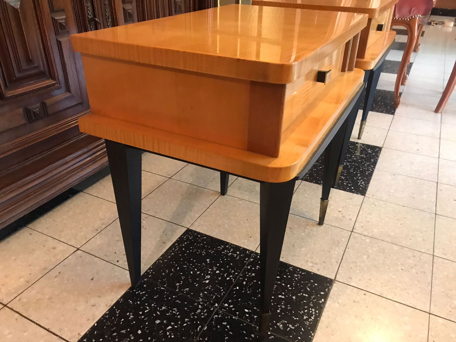 Vintage formica bedside tables