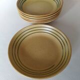 6 Sarreguemines “Chaumière” soup plates