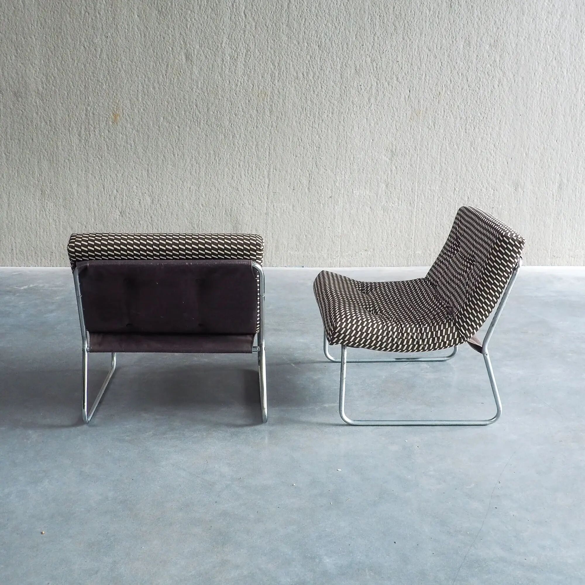Mid-century modular lounge chairs