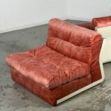 Paire de chauffeuses Amanta par Mario Bellini pour B&B Italia années 1960