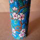 Longwy enamel roller vase