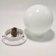 Opaline globe ceiling light