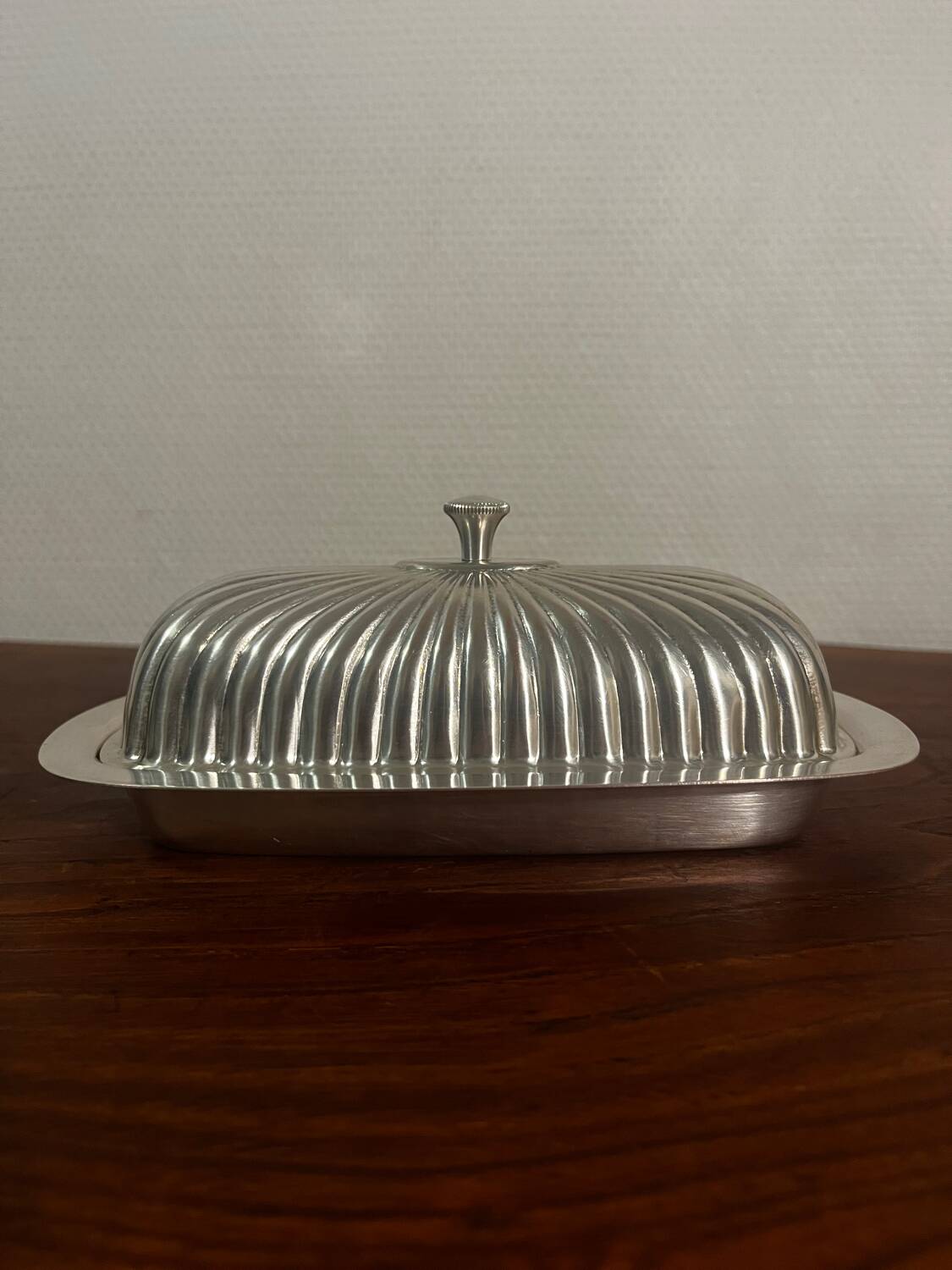Butter dish from the 60s Gerb France silver metal