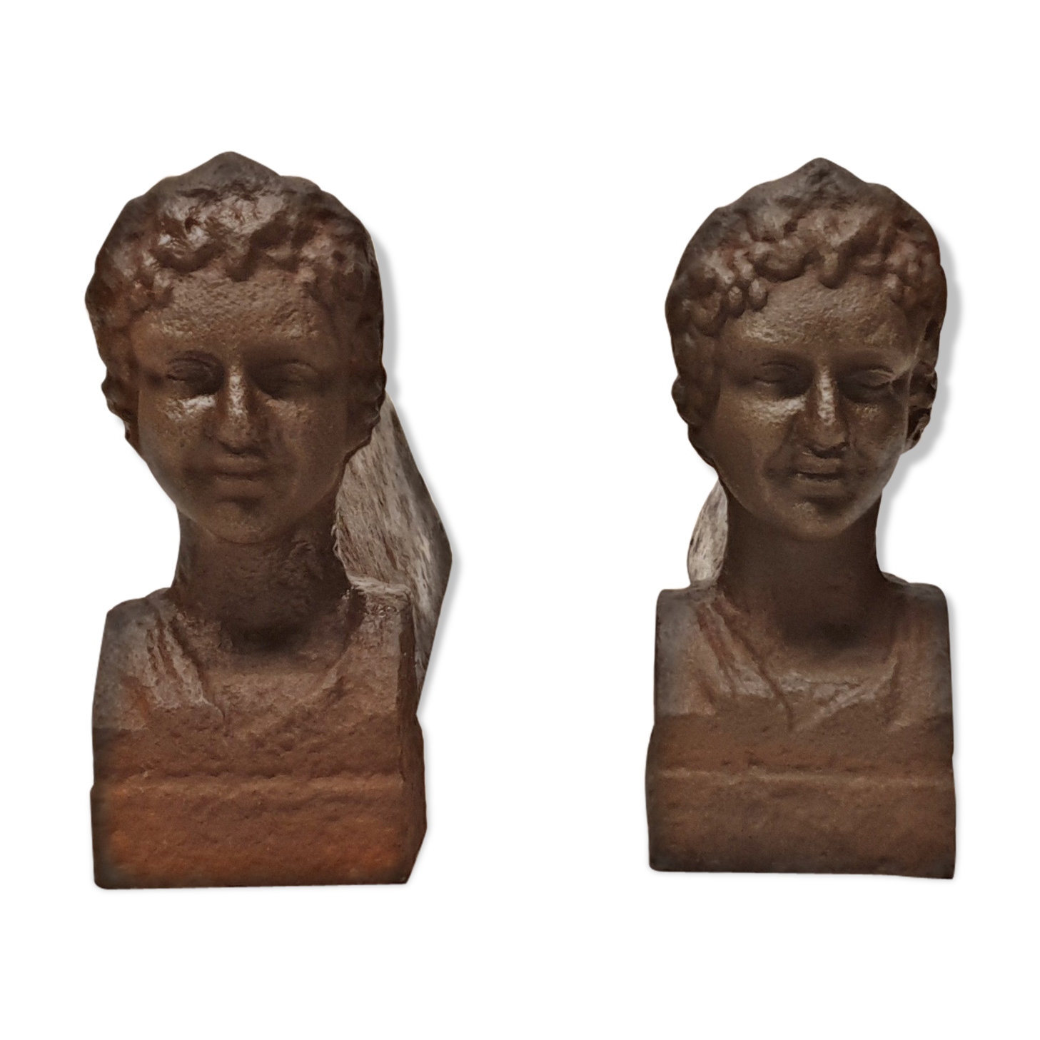 Pair of ancient cast iron channels