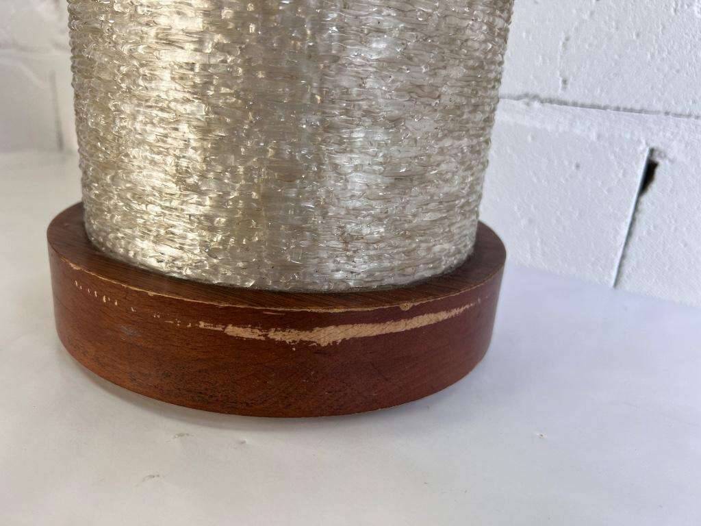Vintage umbrella stand with wood accents