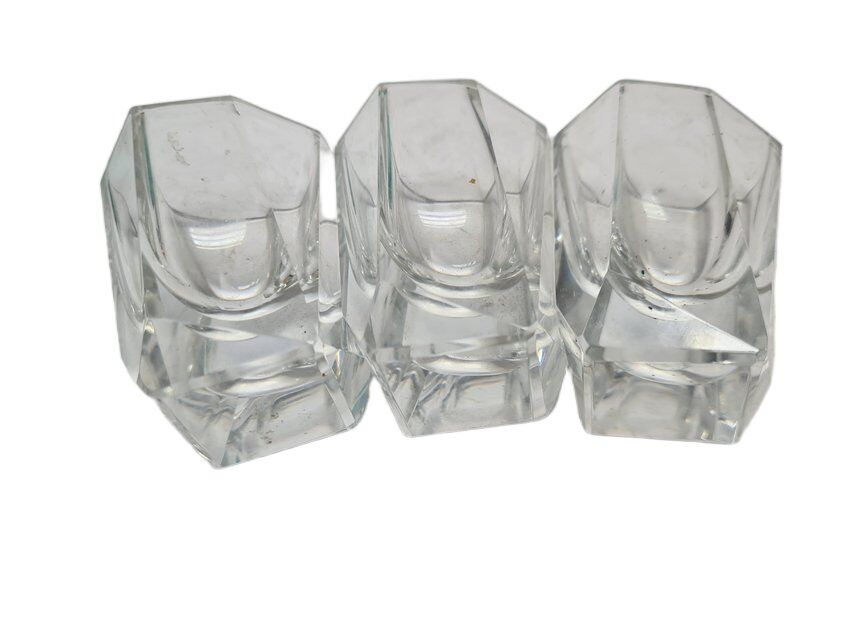 Art Deco glasses, Poland, 1930s, set of 3