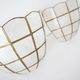 Pair of wall lamps in vintage mother-of-pearl shell shape
