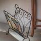 Wrought iron magazine rack "Hermine"