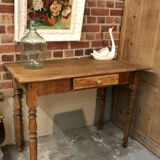 Ancienne table de cuisine en chêne