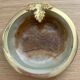 Ashtray or empty pocket in marble and brass