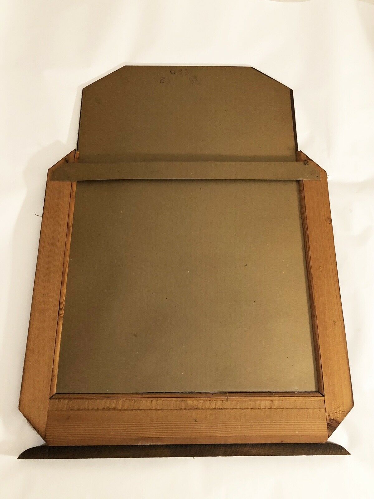 1950s - baroque rococo italian venetian mirror, 64x92cm