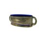 Art Nouveau jardiniere, silver-plated brass, cobalt glass, United Kingdom, 1960s.