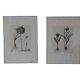 Paire de lithographies - botanique