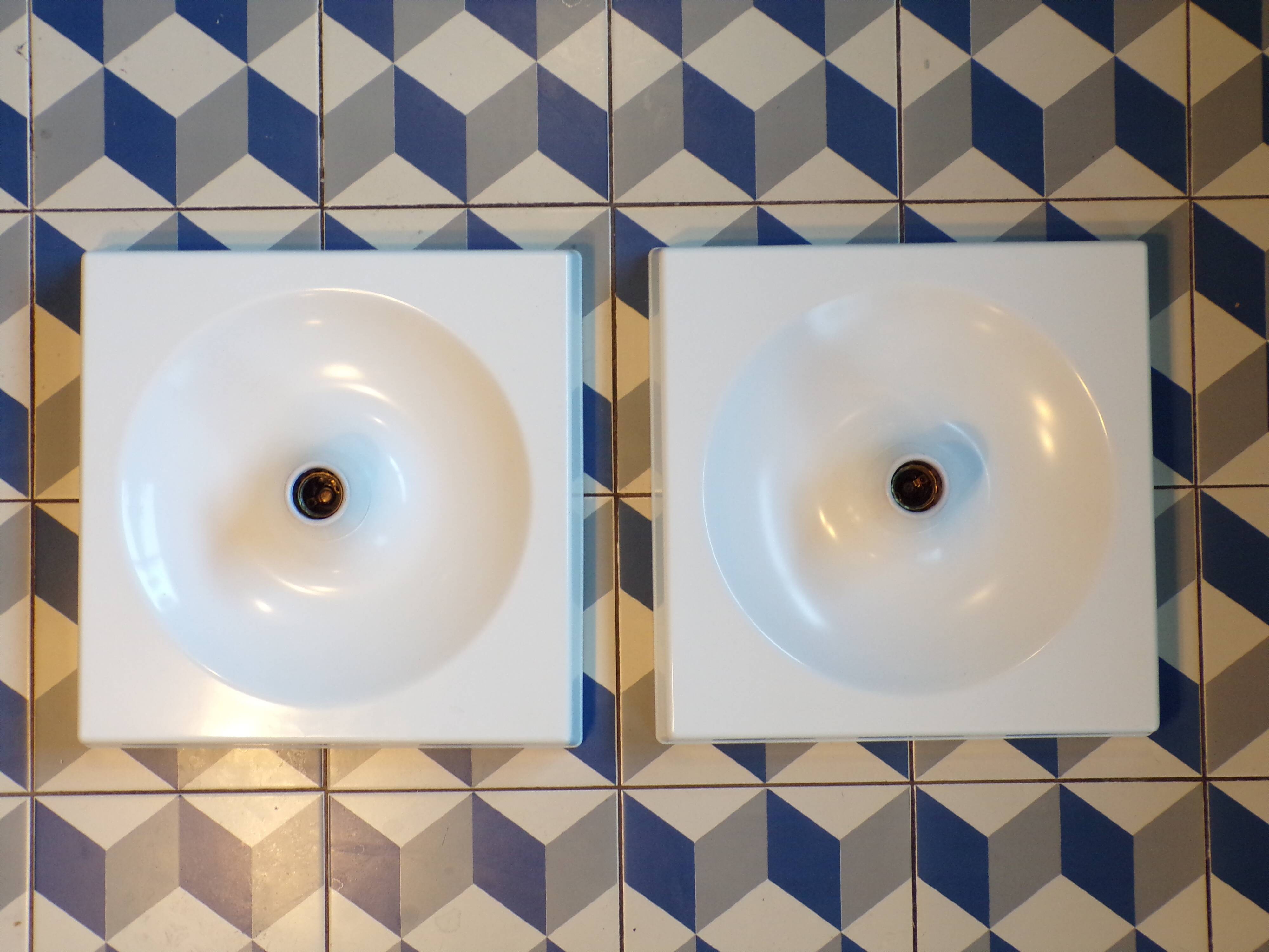 Pair of Quadro wall lights by Schönbuch
