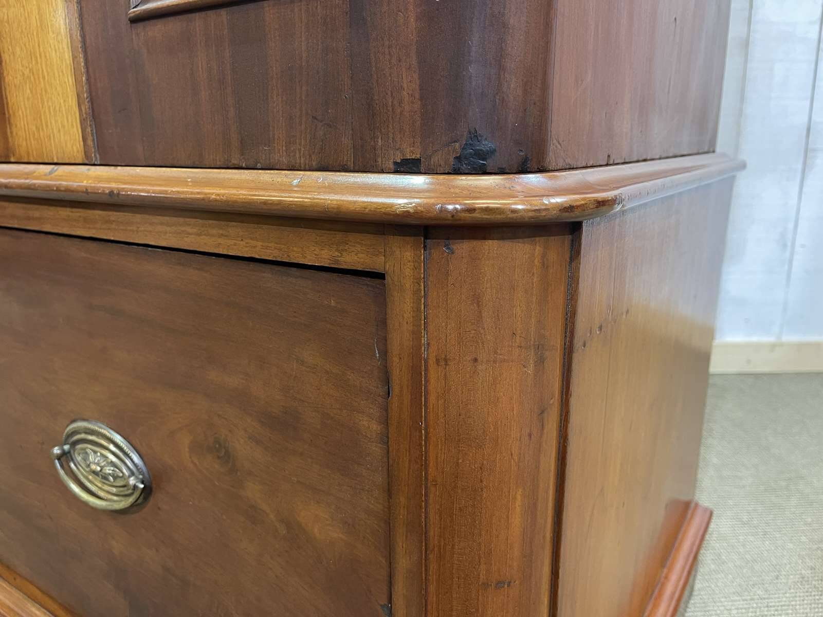 19th-century English mahogany library