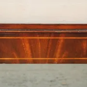 Heirloom Vintage Brown Leather Coffee Table by Weiman