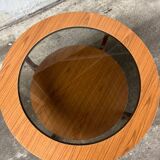 Mid-Century Retro Round Coffee Table by Schreiber 1960s