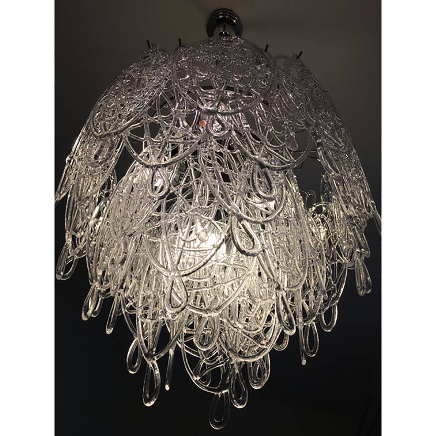 Modern Murano Glass "Ragnatela" Italian Chandelier