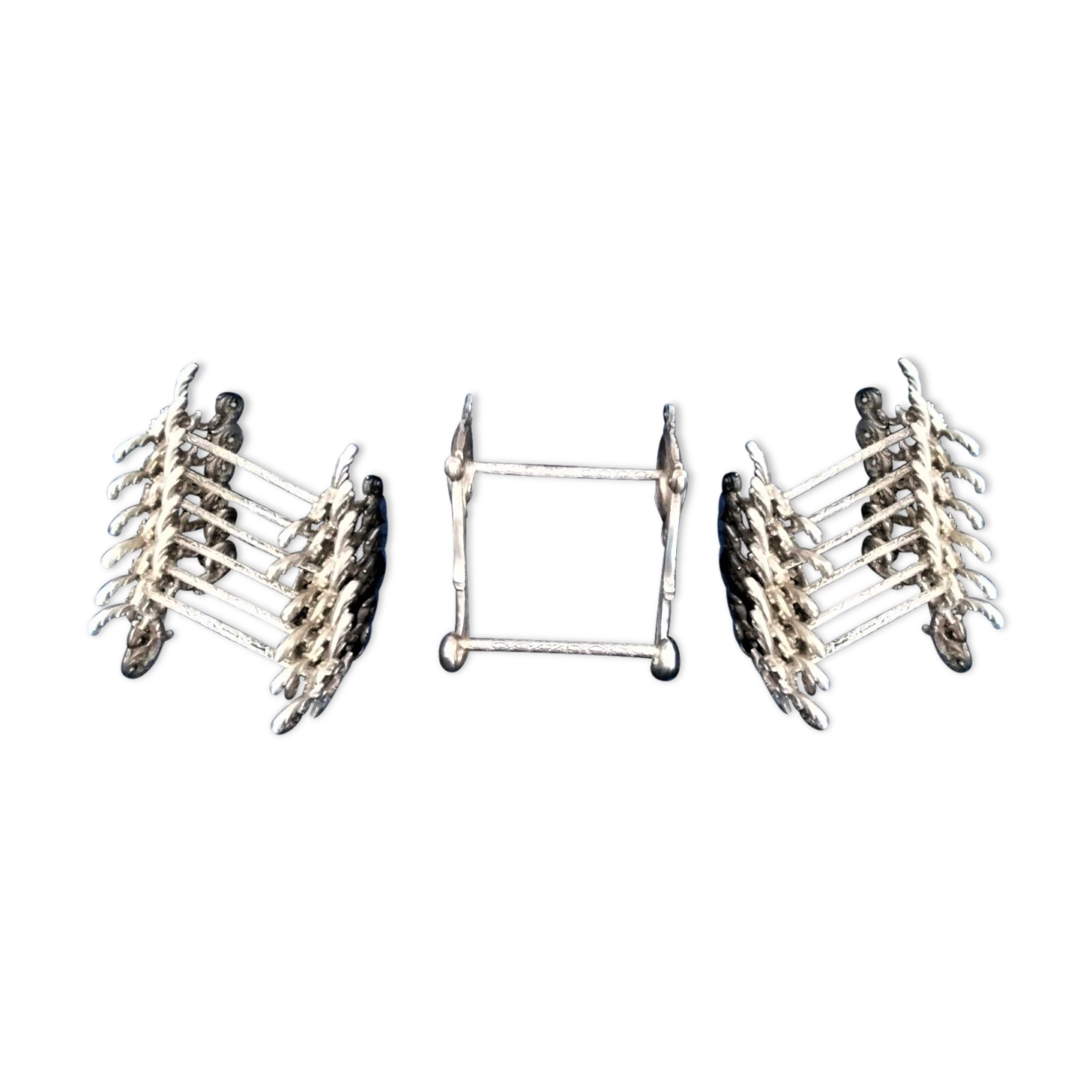 Twelve knife holders with ladle doors.