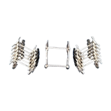 Twelve knife holders with ladle doors.