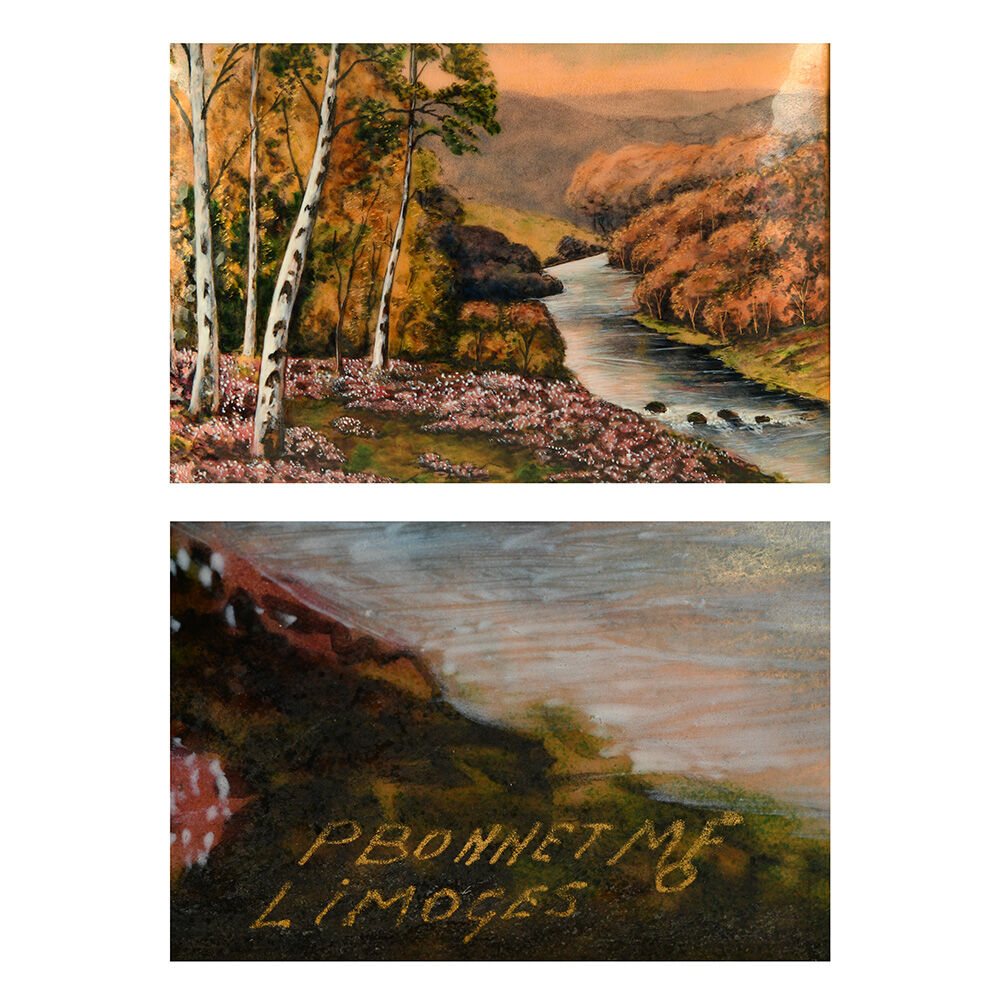 Framed metal paint by P. Bonnet