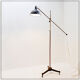 Lampe sur pied articulée industrielle