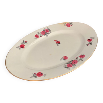 Plat de service ovale vintage