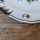 Set of 2 antique hand painted floral pattern plates