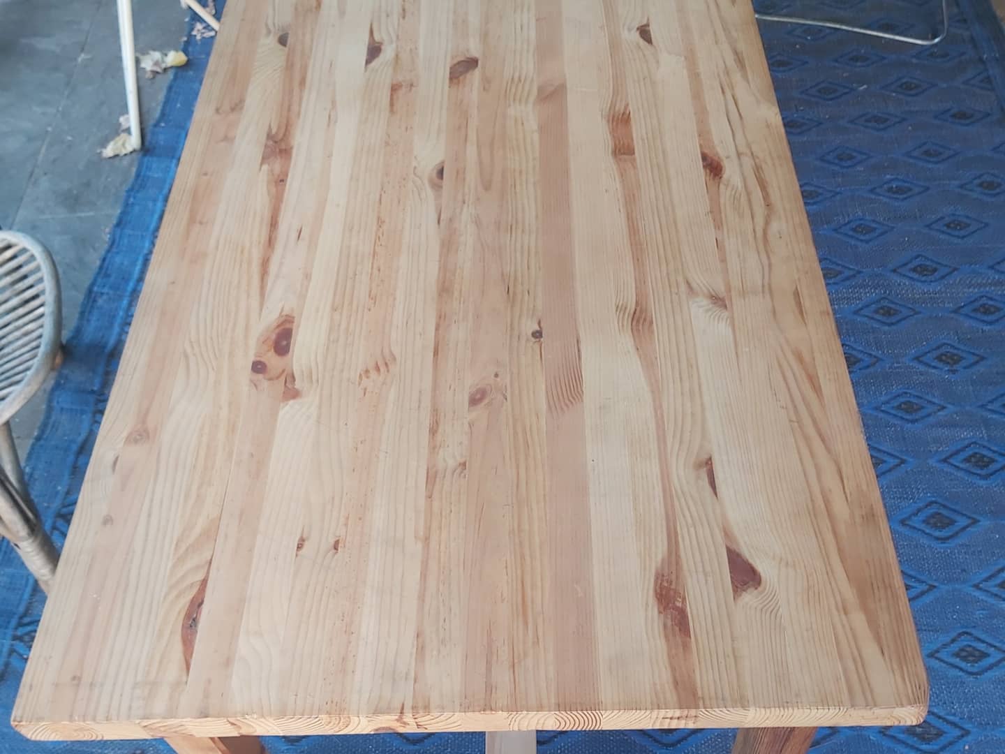 Vintage pine convent table