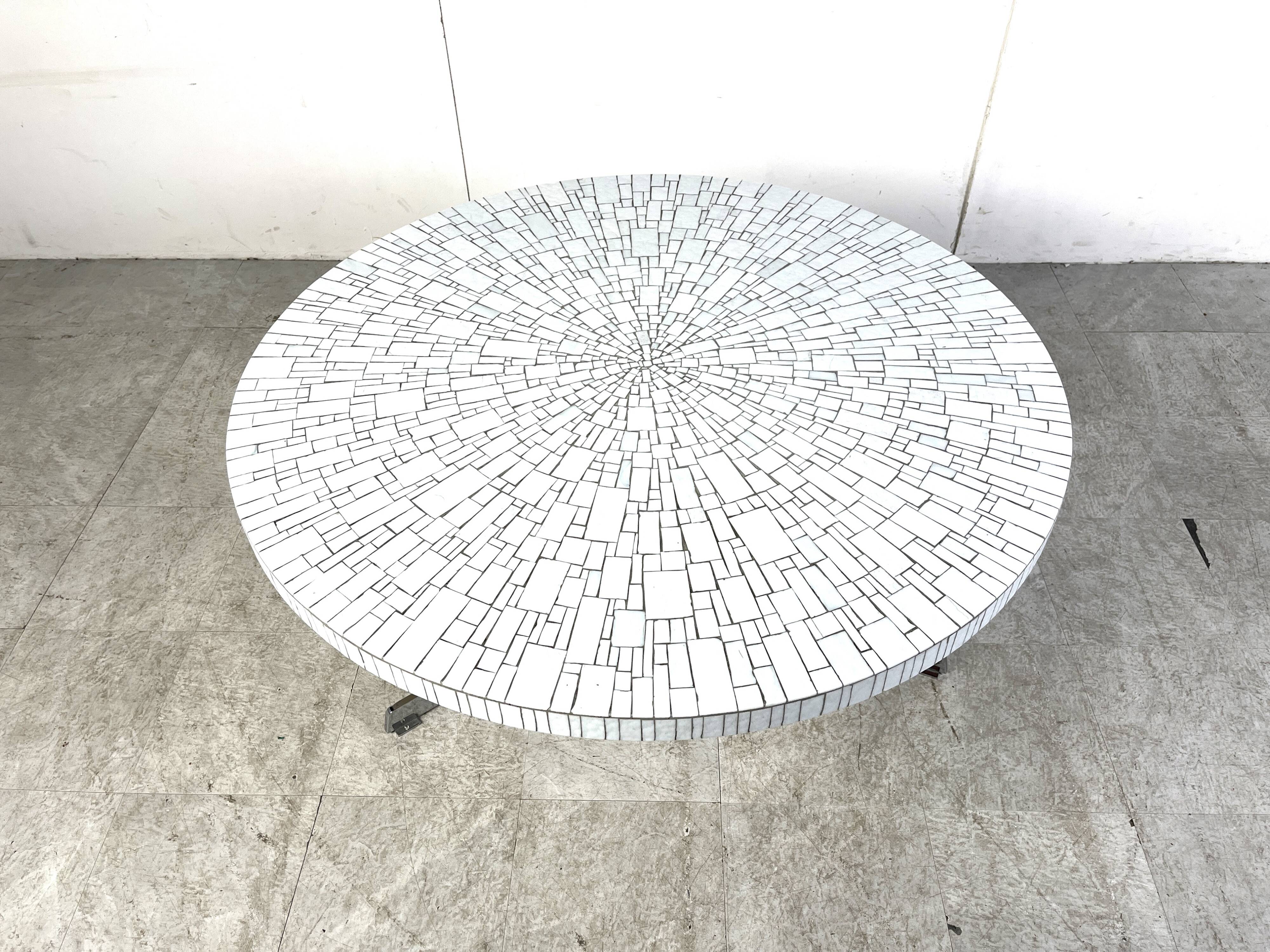 Vintage ceramic mosaic coffee table by Heins Lilienthal, 1960s