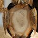 Owl on agate slice