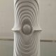Vase op art en porcelaine royal bavaria kpm années 70