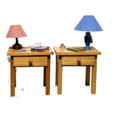 Pair of vintage bedside tables