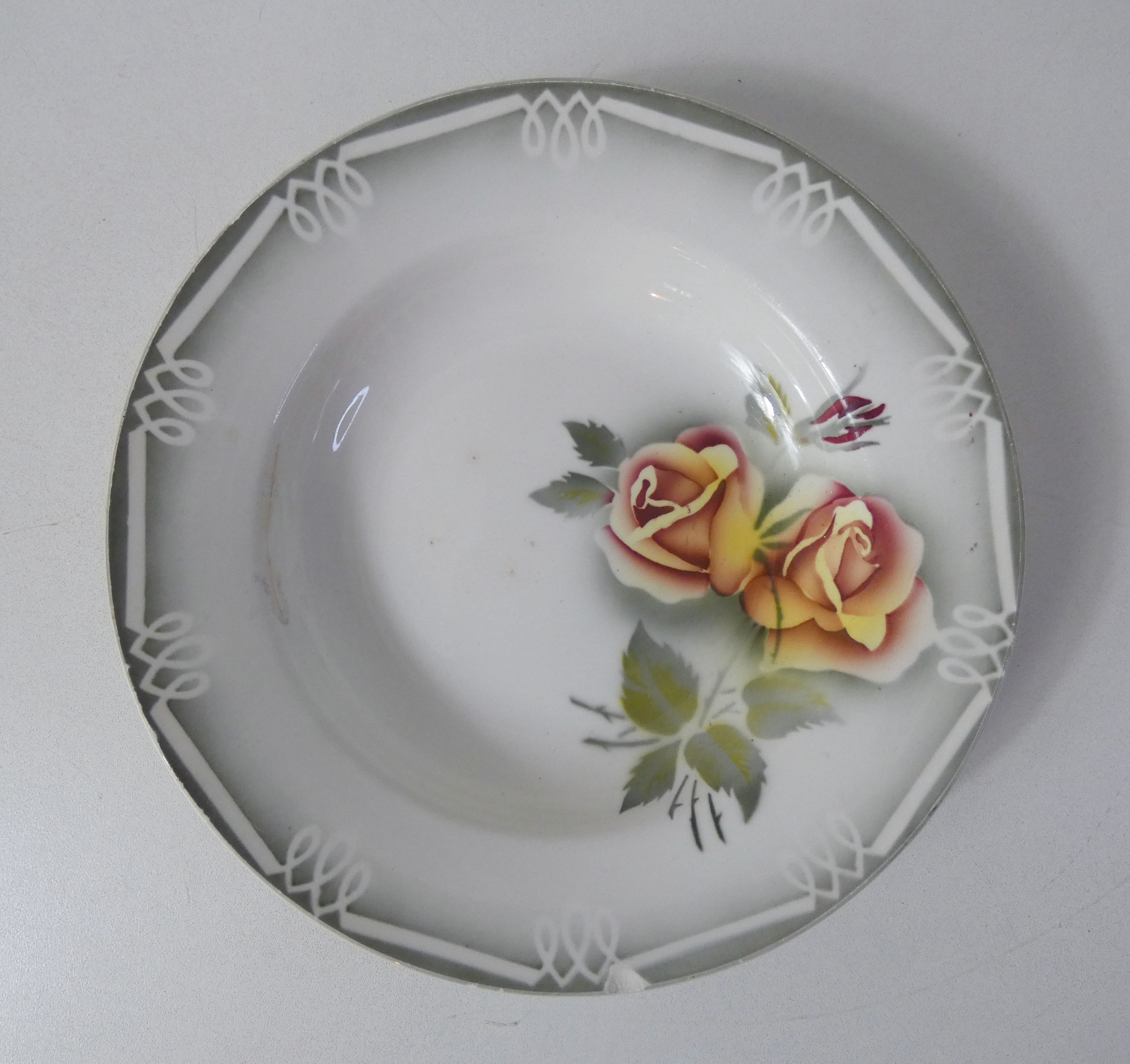 Digoin sarreguemines 2 hollow plates odile