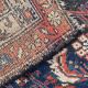 Handmade old Kurdish Persian carpet 135x276 cm