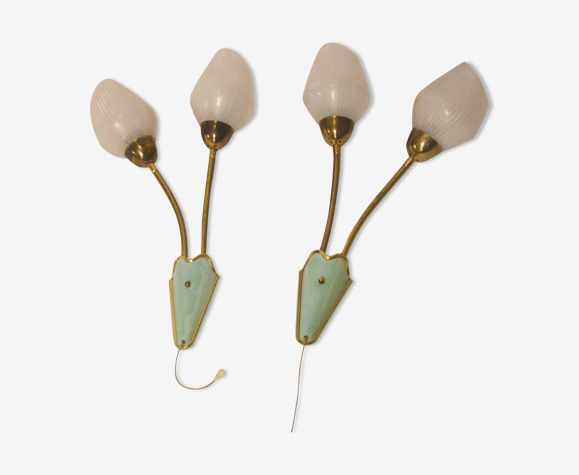 Pair of wall lamps 50s