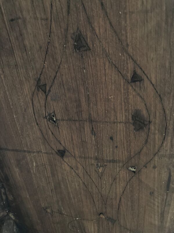 Armoire ou coffre de mariage syrien du 19ème siècle, en marqueterie de nacre