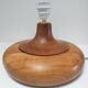 Solid wood lamp foot circular design 90s