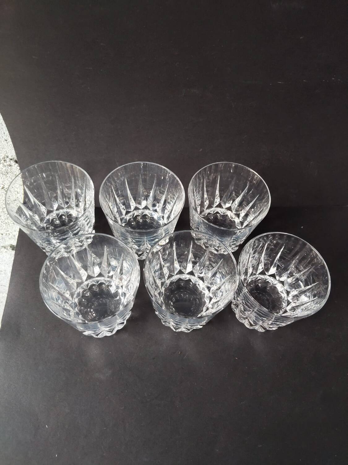 6 Verres à whisky tumbler Crystal St Louis Guernesey.