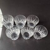 6 Verres à whisky tumbler Crystal St Louis Guernesey.