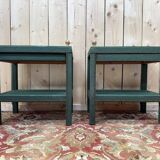 Paire de tables de chevets ou bouts de canapé 1970