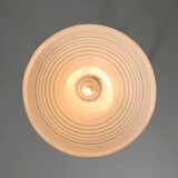 Lampe vintage restaurée en métal jaune, années 80